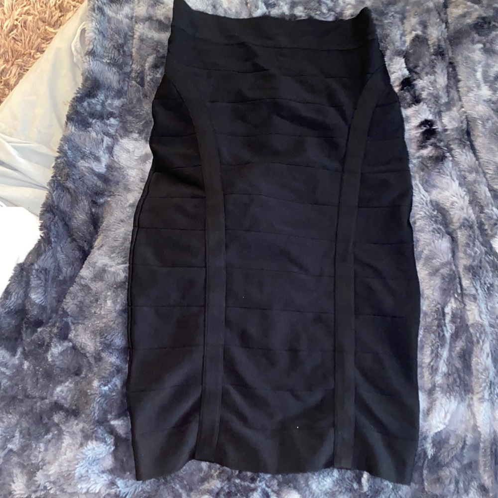 bebe High Wasted Bandage Pencil Skirt L